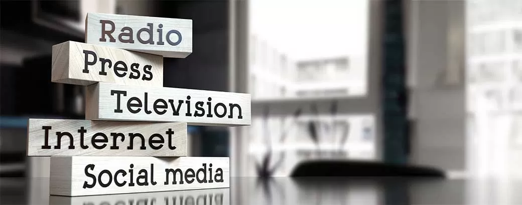 radio press television internet social media