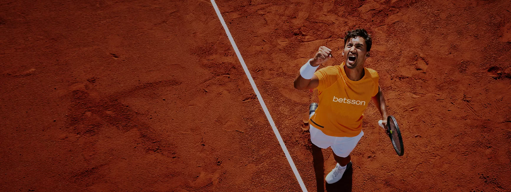 tennis player wearing betsson shirt